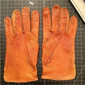 Men's Genuine Peccary Leather Gloves - Tan Size 9 Heritage